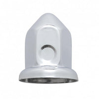 United Pacific - 33mm X 2-3/8" Chrome Steel Pointed Nut Cover w Flange