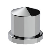 United Pacific - 15/16" X 1-1/2" Chrome Plastic Pointed Nut Cover - Push-On (Individual or 10 Pack)