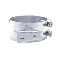 United Pacific - 6", 7" or 8" Stainless Butt Joint Exhaust Clamp - Angled Bracket