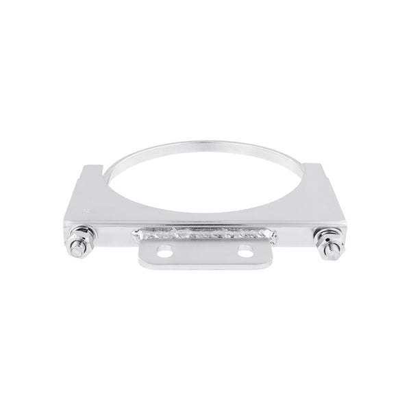 United Pacific 6-inch Chrome Peterbilt Ultra Cab Exhaust Clamp - Model 10293, Steel Construction - View #5