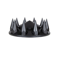 United Pacific - Pointed Front or Rear Axle Cover With 33mm Spike Thread-On Nut Covers - Matte Black