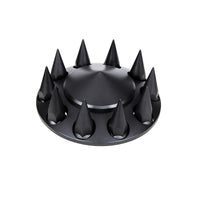 United Pacific - Pointed Front or Rear Axle Cover With 33mm Spike Thread-On Nut Covers - Matte Black