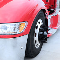 United Pacific - Pointed Front or Rear Axle Cover With 33mm Spike Thread-On Nut Covers - Matte Black