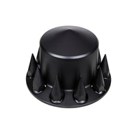 United Pacific - Pointed Front or Rear Axle Cover With 33mm Spike Thread-On Nut Covers - Matte Black