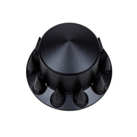 United Pacific - Pointed Front or Rear Axle Cover With 33mm Spike Thread-On Nut Covers - Matte Black