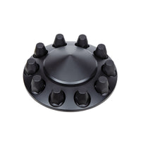 United Pacific - Pointed Front or Rear Axle Cover With 33mm Standard Thread-On Nut Covers - Matte Black