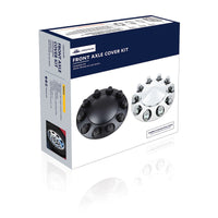 United Pacific - Pointed Front or Rear Axle Cover With 33mm Standard Thread-On Nut Covers - Matte Black