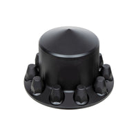 United Pacific - Pointed Front or Rear Axle Cover With 33mm Standard Thread-On Nut Covers - Matte Black