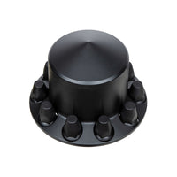 United Pacific - Pointed Front or Rear Axle Cover With 33mm Standard Thread-On Nut Covers - Matte Black