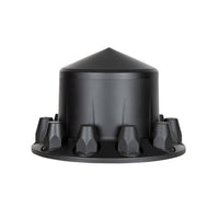 United Pacific - Pointed Front or Rear Axle Cover With 33mm Standard Thread-On Nut Covers - Matte Black
