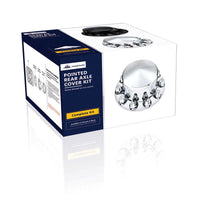 United Pacific - Pointed Front or Rear Axle Cover With 33mm Standard Thread-On Nut Covers - Matte Black