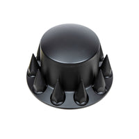 United Pacific - Dome Front or Rear Axle Cover With 33mm Spike Thread-On Nut Covers - Matte Black