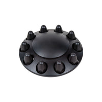United Pacific - Dome Front Axle Cover With 1-1/2" Push-On Nut Covers - Matte Black