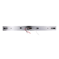 Chrome Top Mud Flap Plate With 11 LED 17" Light Bar & Bezel (Various Colors)