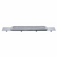 Chrome Top Mud Flap Plate With 11 LED 17" Light Bar & Bezel (Various Colors)