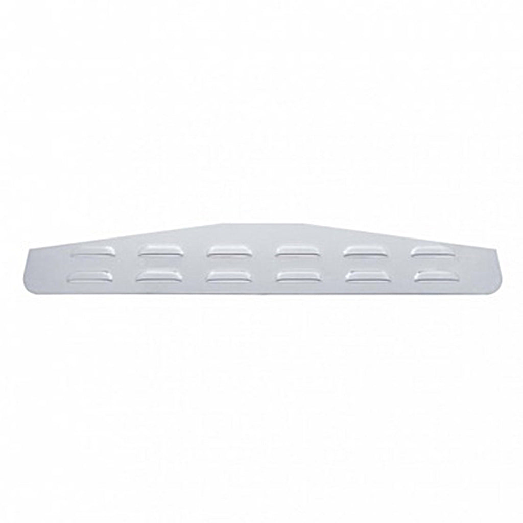 United Pacific - 4" X 24" Louvered Bottom Mud Flap Plate - Welded Stud (Individual or Pair)