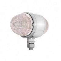 United Pacific - 34 LED Watermelon Double Face Light W/Chrome Housing - Amber LED/Amber or Clear Lens
