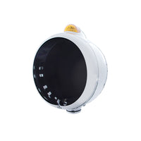Stainless Steel Guide 682-C Headlight No Bulb With Dual Mode LED Signal (Amber or Clear Lensr)