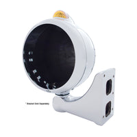 Stainless Steel Guide 682-C Headlight No Bulb With Dual Mode LED Signal (Amber or Clear Lensr)