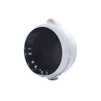 Stainless Steel Guide 682-C Headlight No Bulb With Dual Mode LED Signal (Amber or Clear Lensr)