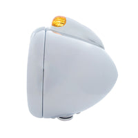 Stainless Steel Guide 682-C Headlight H4 & Dual Mode LED Signal (Amber or Clear Lens)