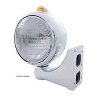 United Pacific - Chrome Guide 682-C Headlight 6014 & Dual Mode LED Signal (Amber or Clear Lens)