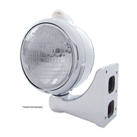United Pacific - Chrome Guide 682-C Headlight 6014 & Dual Mode LED Signal (Amber or Clear Lens)