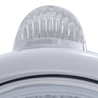 Chrome Guide 682-C Headlight H4 & Dual Mode LED Signal - Amber LED (Amber or Clear Lens)