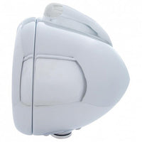 United Pacific - Chrome Guide 682-C Headlight Crystal H4 & Dual Mode LED Signal (Amber LED/Clear Lens)