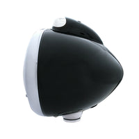 Black Guide 682-C Headlight H4 With White LED & Dual Mode LED Signal - White LEDs (Amber or Clear Lens)