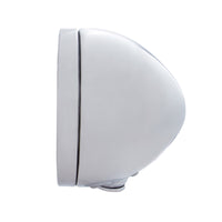 Chrome Classic Headlight H4 With 34 White LED & Signal (Amber or Clear Lens)
