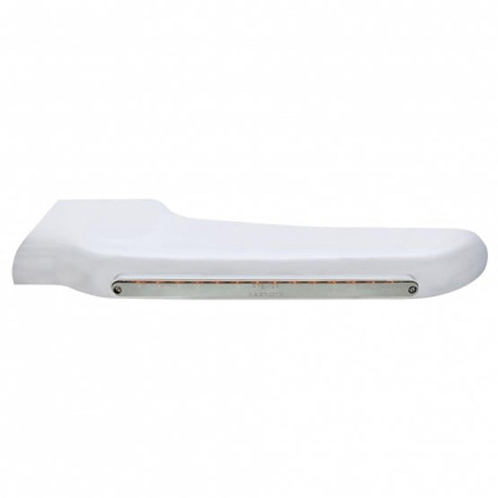 14 Amber LED Front Fender Cover For Peterbilt 388 (2008-2015) & 389 (2008-2023) Chrome Lens (Driver or Passenger Side)