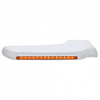 Sequential 14 Amber LED Front Fender Cover For Peterbilt 388 (2008-2015) & 389 (2008-2023) Amber Lens (Driver or Passenger Side)