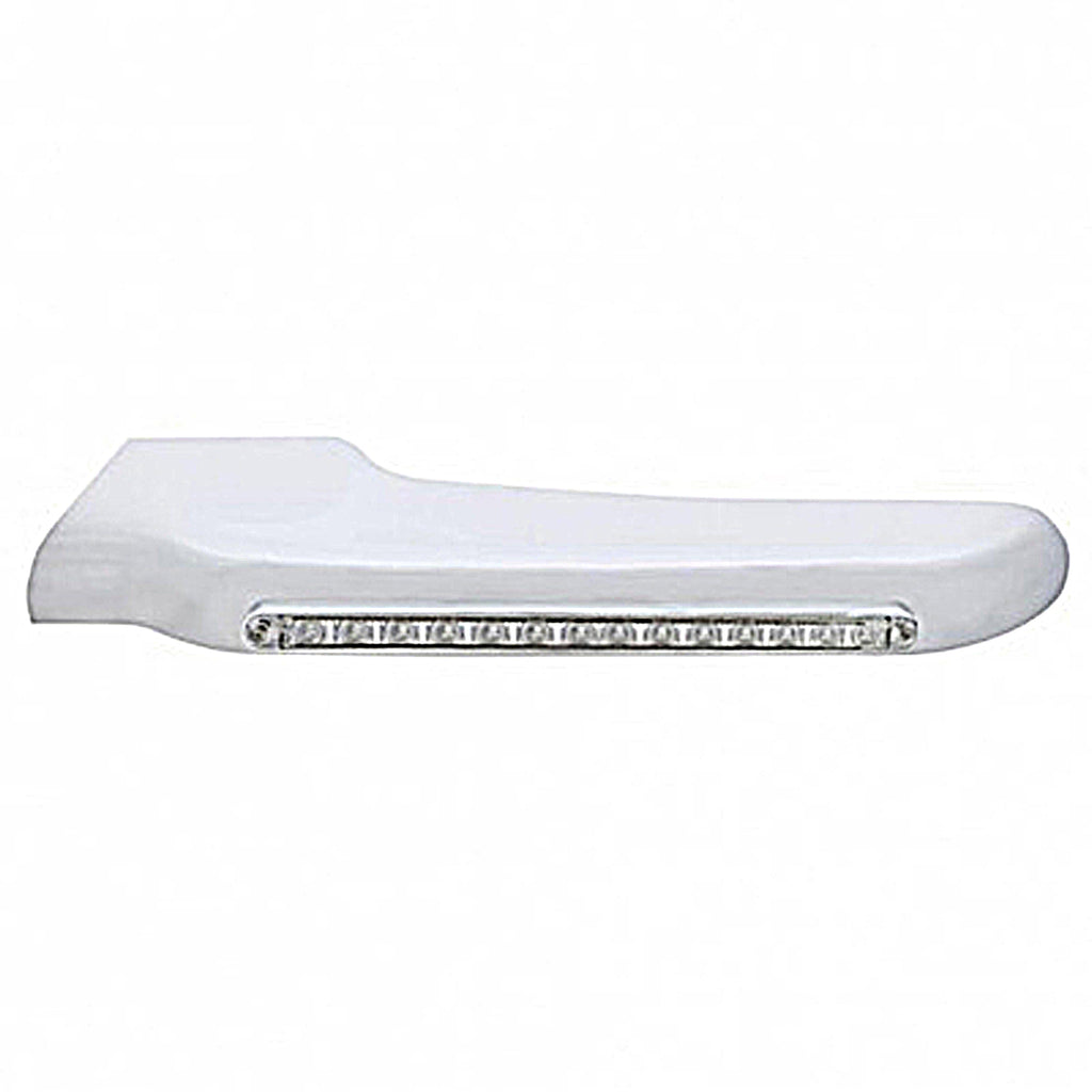 Sequential 14 Amber LED Front Fender Cover For Peterbilt 388 (2008-2015) & 389 (2008-2023) Clear Lens (Driver or Passenger Side)