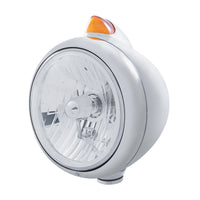 Chrome Guide 682-C Headlight Crystal H4 & Original Style Amber LED Signal (Amber or Clear) Lens