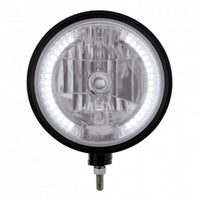 United Pacific - Black "Billet" Style Groove Headlight H4 Bulb With 34 Amber or White LED