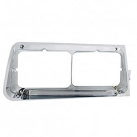 24 LED Headlight Bezel With GloLight For 1989-2009 Freightliner FLD - Clear Lens (Driver or Passenger Side)