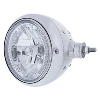Chrome Guide 682-C Style Headlight Assembly w Crystal Lens & 34 LEDs Position Light (Left or Right Hand Side)