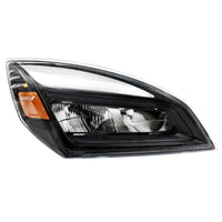 High Power Chrome or Black LED Headlight For 2018-2024 Freightliner Cascadia (Driver or Passenger Side)