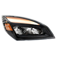 High Power Chrome or Black LED Headlight For 2018-2024 Freightliner Cascadia (Driver or Passenger Side)