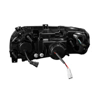 Chrome or Black Projection Headlight With LED Turn Signal & Light Bar For 2008-2024 Peterbilt 389 (Driver or Passenger Side)