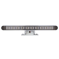 10 LED Dual Function 3rd Brake Light w Chrome or Black Swivel Pedestal Base (Red LEDs/Red Lens)