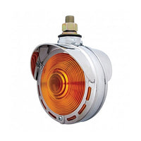 Double Face Turn Signal Light With Visor or Upside Down Visor (Amber LEDs/Red Lens)