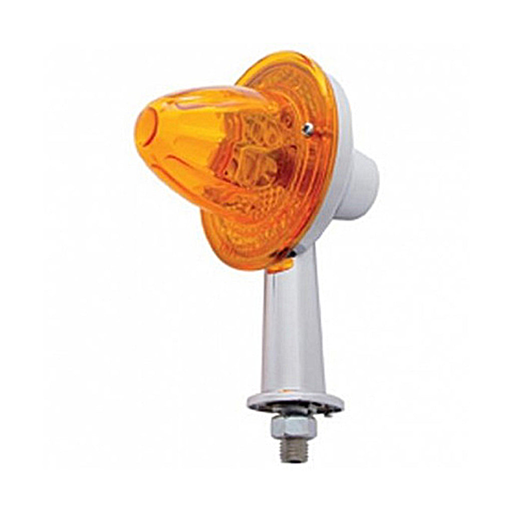 2-1/8" or 1-1/8" Arm Crystal Watermelon Honda Light With Single or Double Contact (Amber Lens)
