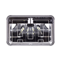 ULTRALIT - Heated 4" X 6" LED Headlight With Polycarbonate Lens & Housing (Low or High Beam)