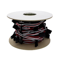 United Pacific - 150 Count 3-Prong Female Bullet Plugs Wire Harness Roll - 74' w/ 6" Lead Between Plugs