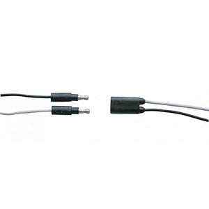 United Pacific - 150 Count 2-Prong Female Bullet Plugs 16G Wire Harness Roll - 100' w/ 8" Lead Between Plugs