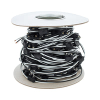 100 Count 2-Prong Male Bullet Plugs 16G Wire Harness Roll - 100' w/ 12" Lead Between Plugs (Sold by the Plug or the Roll)