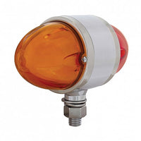 18 LEDs Dual Function GloLight Double Face Light - Amber & Red LEDs (Amber/Red or Clear Lens)