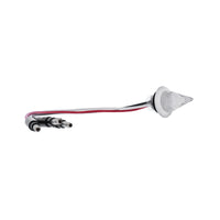 4 LED Dual Function 3/4" Mini Spike Clearance/Marker Light With Stainless Steel Bezel - Amber, Red, Blue or White (Clear Lens)